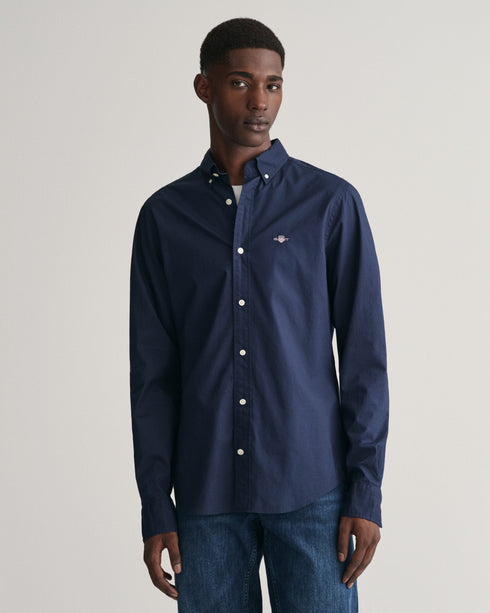 Gant Slim B/D Classic Poplin L/S Shirt Blue